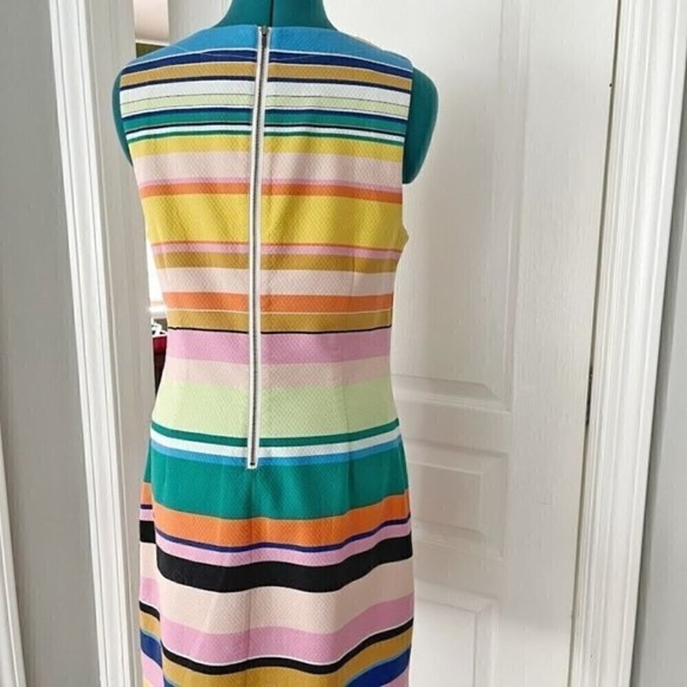 Tracy Reese x Anthropologie Coastal Casual Stripe Sleeveless Shift Dress XKNL17 - Picture 12 of 13